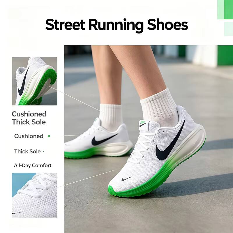 Men'S Shoes Green And White - Nuove Sneakers da Corsa Nike Bianche