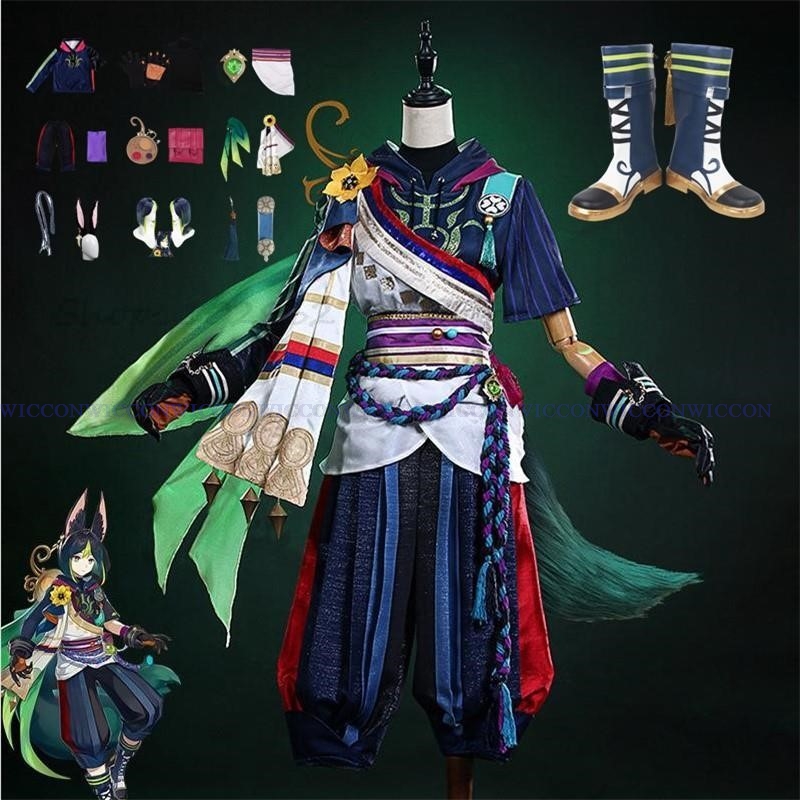 Men Shoes China - Gioco Impact Tighnari Cosplay Costume parrucca