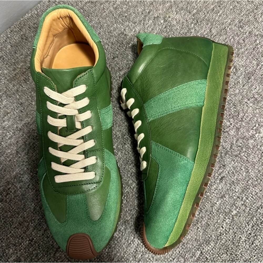 Sneakers alte retrò in pelle v - Men'S Shoes Green And White recensione e prezzo