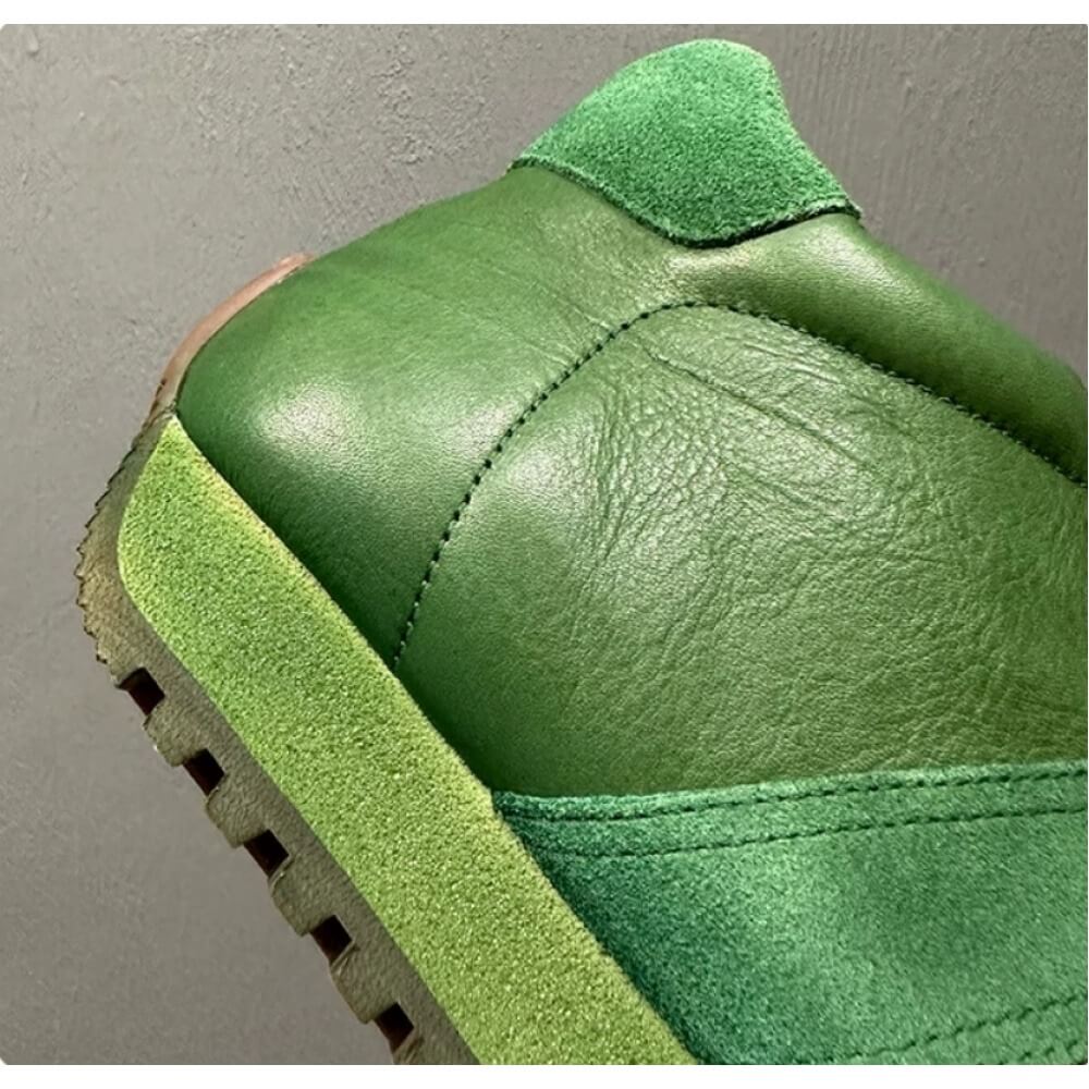 Sneakers alte retrò in pelle v - Men'S Shoes Green And White recensione e prezzo