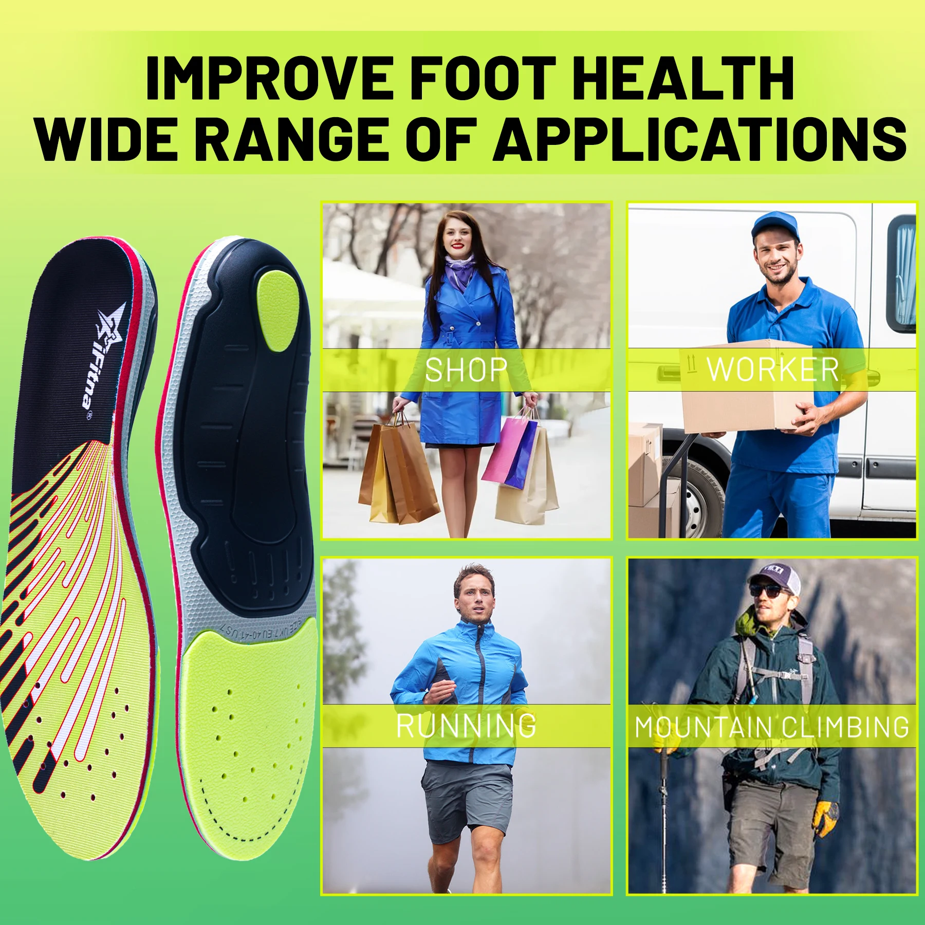 Fascite plantare Sottopiede or - Men'S Shoes Green And White recensione e prezzo