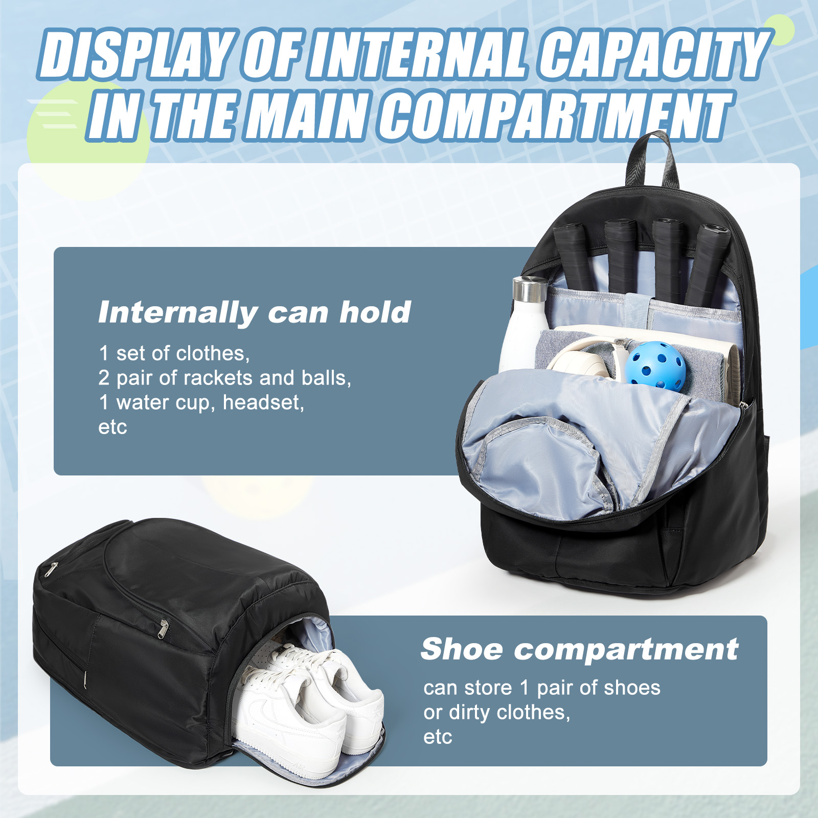 Borsa da Tennis Zaino per Tenn - Men Shoes China recensione e prezzo