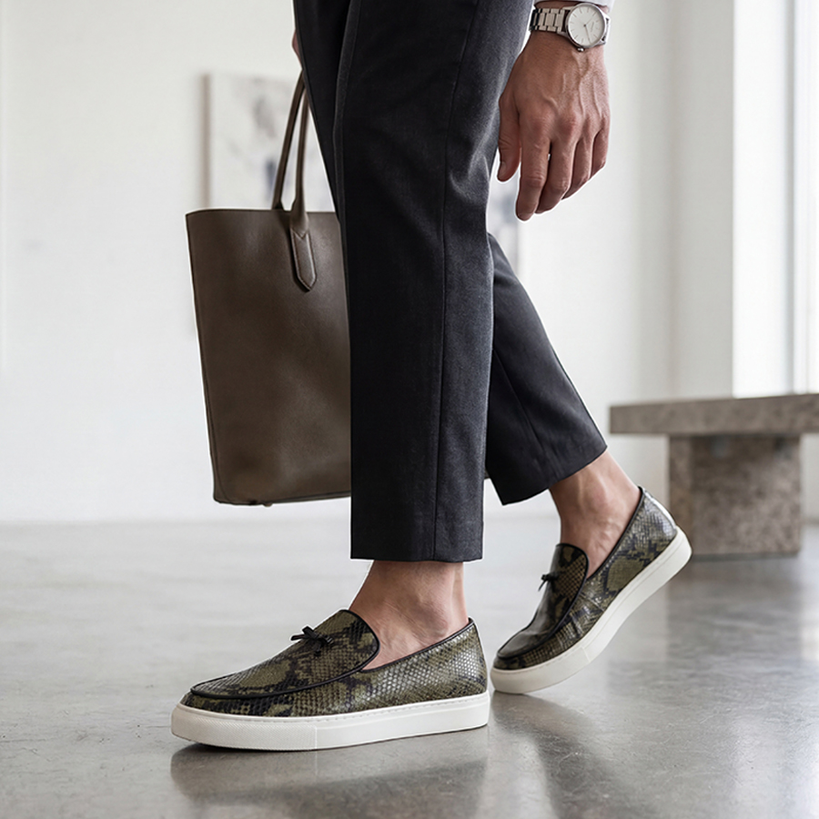 Sneakers da Uomo Piergitar in  - Men'S Shoes Green And White recensione e prezzo